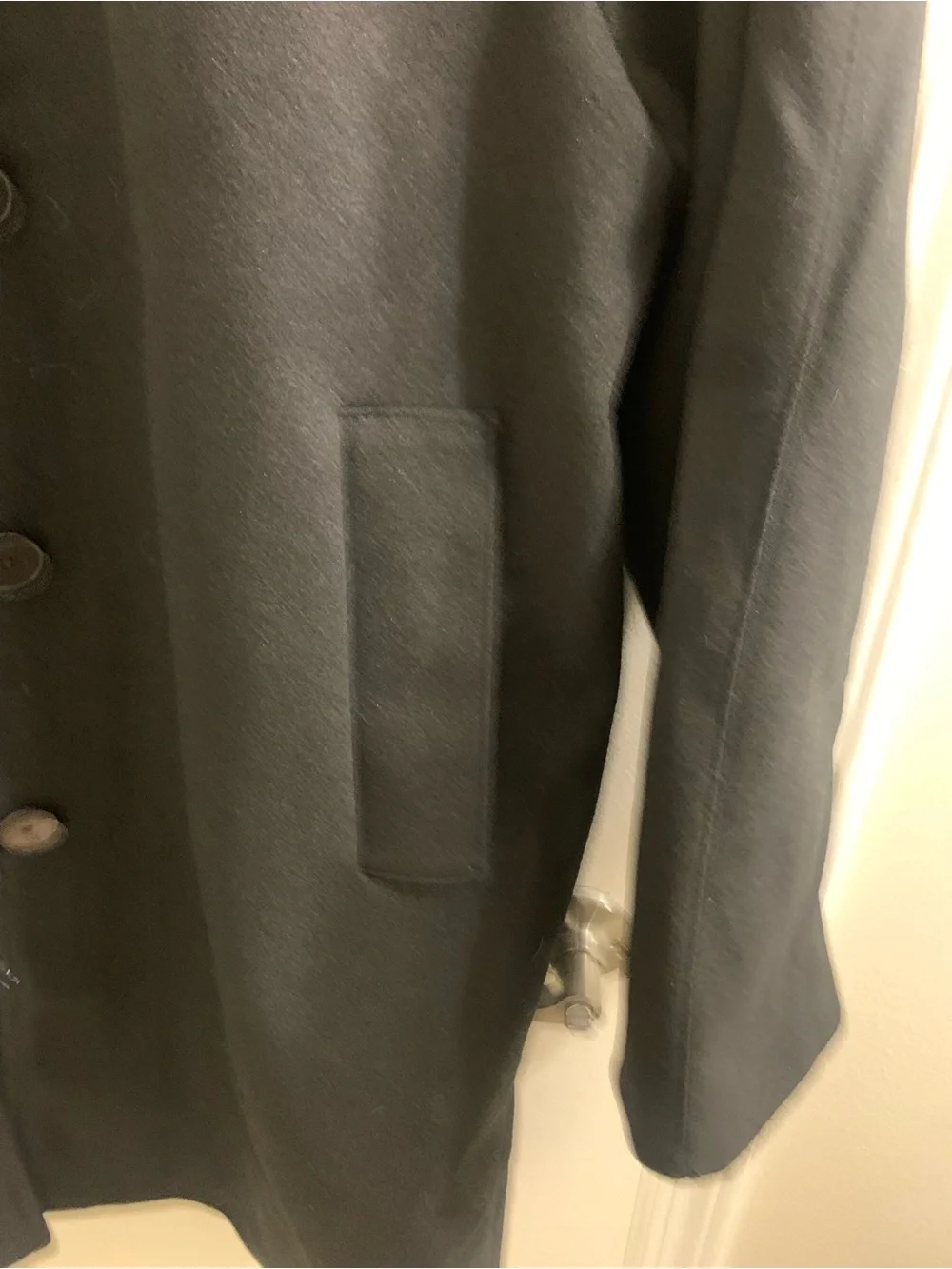 Old Navy Black Single-Breasted Pea Coat - Picture 4 of 5